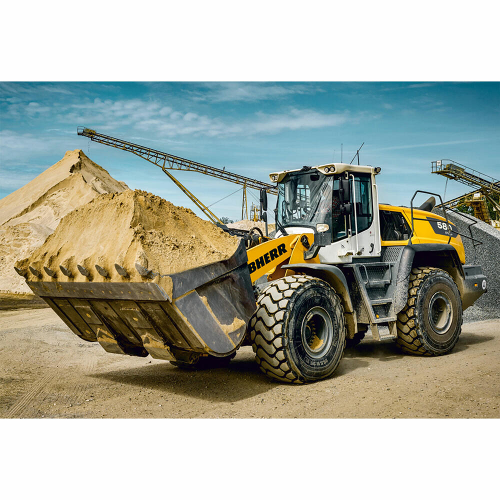 Schmidt Spiele Liebherr Radlader L580, Puzzle, Kinderpuzzle, 200 Teile, ab 8 Jahren, 56552