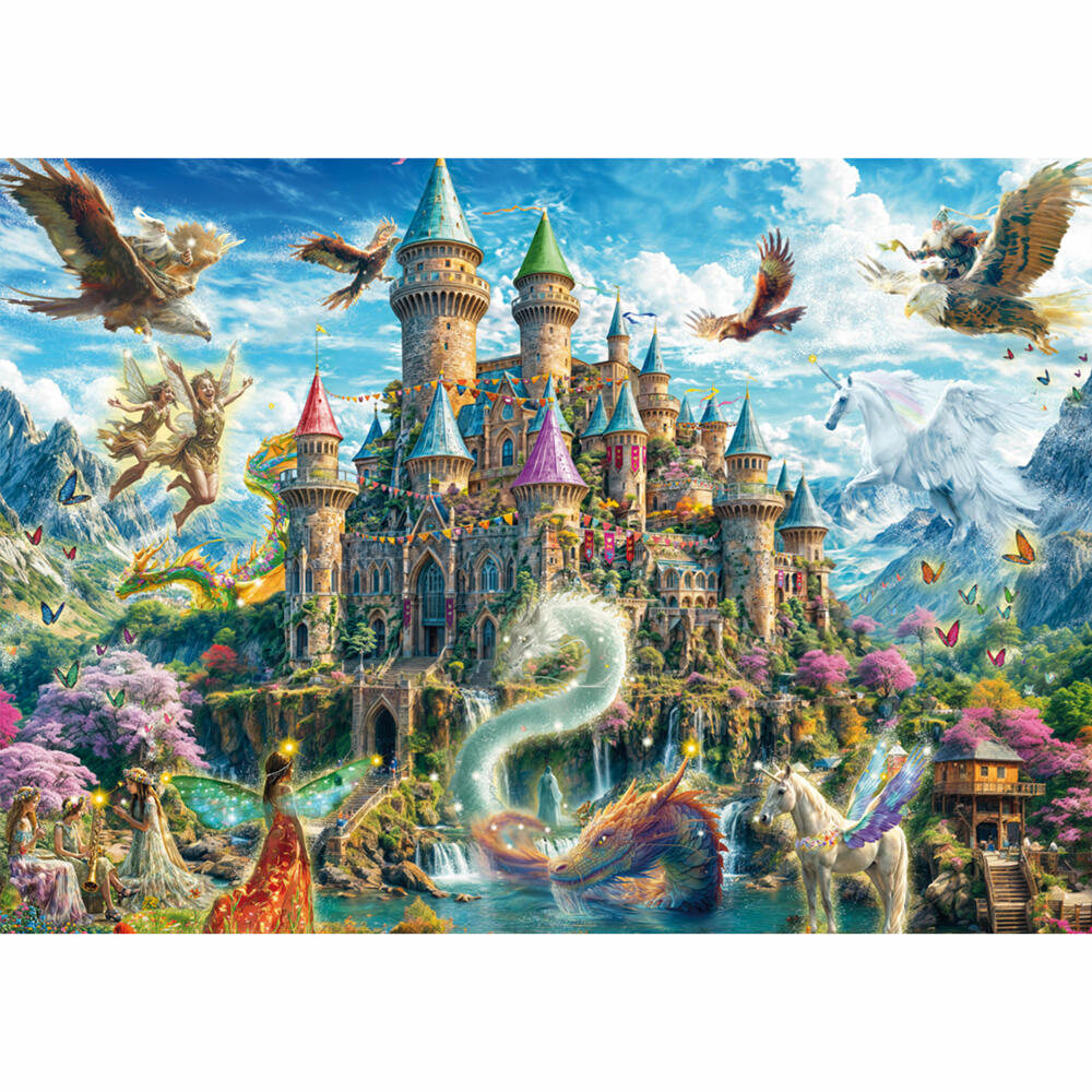 Schmidt Spiele Märchenschloss im Reich der Fantasie, Puzzle, Erwachsenenpuzzle, Standard, 1000 Teile, 59791