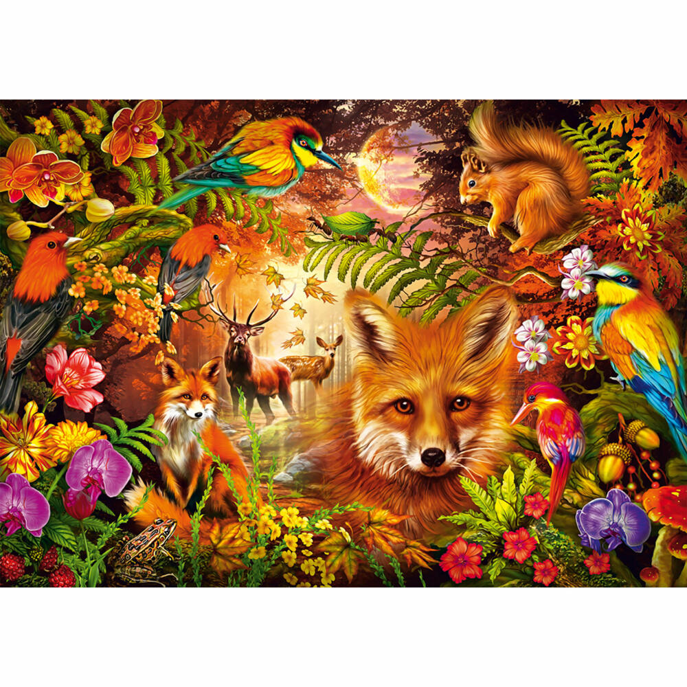 Schmidt Spiele Blüten, Fell und Federn, Puzzle, Erwachsenenpuzzle, Standard, 1000 Teile, 59795