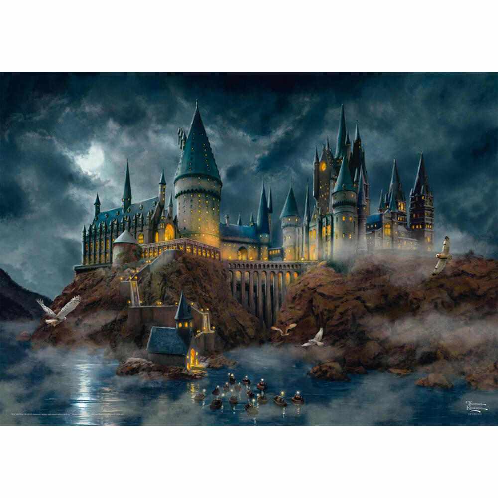 Schmidt Spiele Wizarding World Harry Potter Hogwarts Castle, Thomas Kinkade, Puzzle, Erwachsenenpuzzle, 1000 Teile, 58577