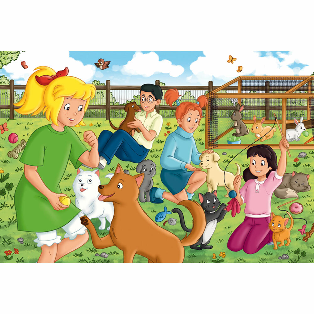 Schmidt Spiele Bibi Blocksberg Tierpension, Puzzle, Kinderpuzzle, 100 Teile, ab 6 Jahren, 56541