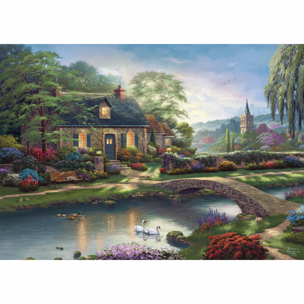 Schmidt Spiele Stoney Creek Cottage, Thomas Kinkade, Puzzle, Erwachsenenpuzzle, 1000 Teile, 59775