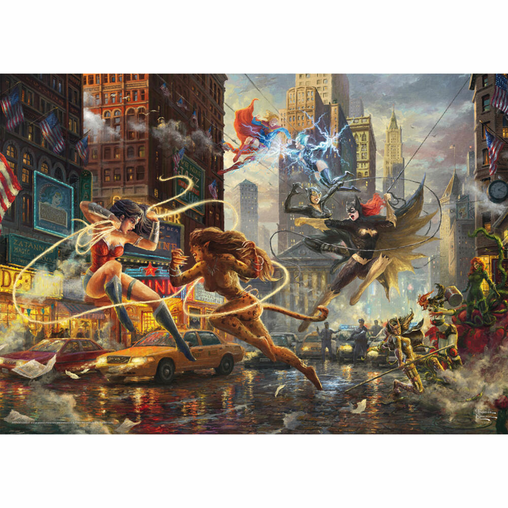 Schmidt Spiele DC The Women Of DC, Thomas Kinkade, Puzzle, Erwachsenenpuzzle, 1000 Teile, 58789