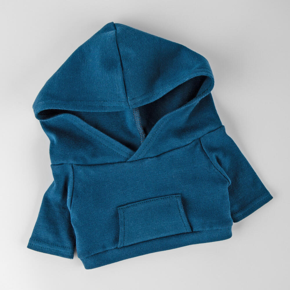 sigikid Mister O Lui Mister O Lui, blauer Hoodie, Kuscheltier, Plüschtier, Stofftier, Baumwolle / Polyester, 52933