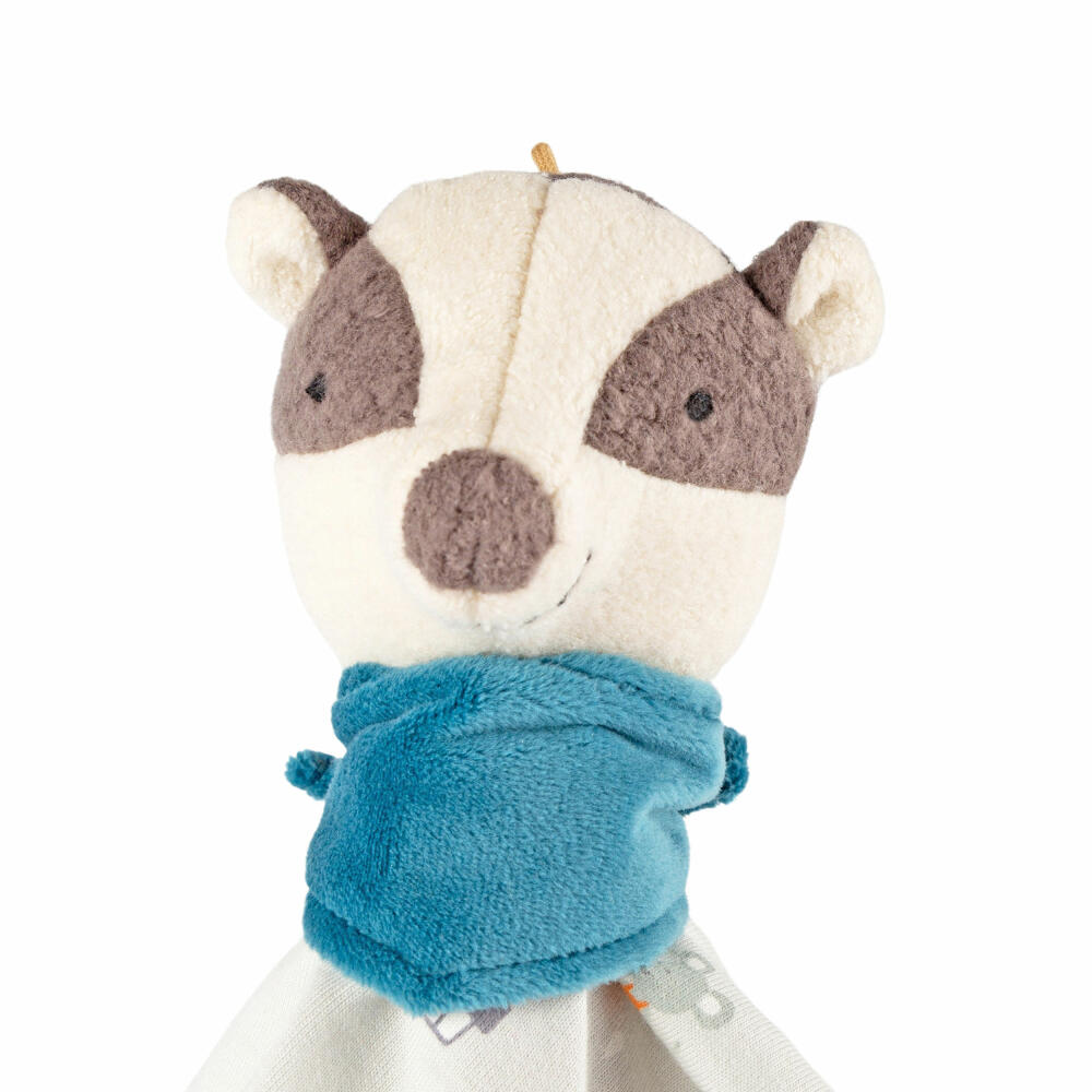 sigikid Schnuffeltuch Dachs sigibaby, Schmusetuch, Kuscheltuch, Kuscheltier, Baby, Baumwolle, 39991