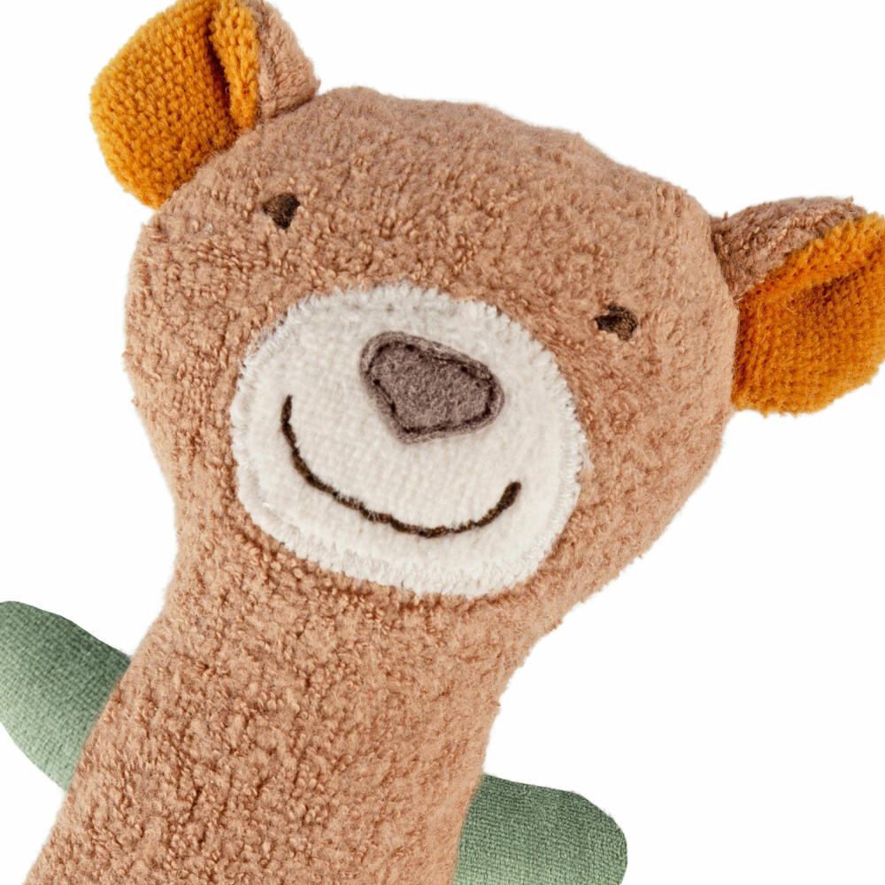 sigikid Greifling Bär sigibaby, Greifspielzeug, Babyspielzeug, Spielzeug, Baby, Baumwolle, Braun / Beige, 39988
