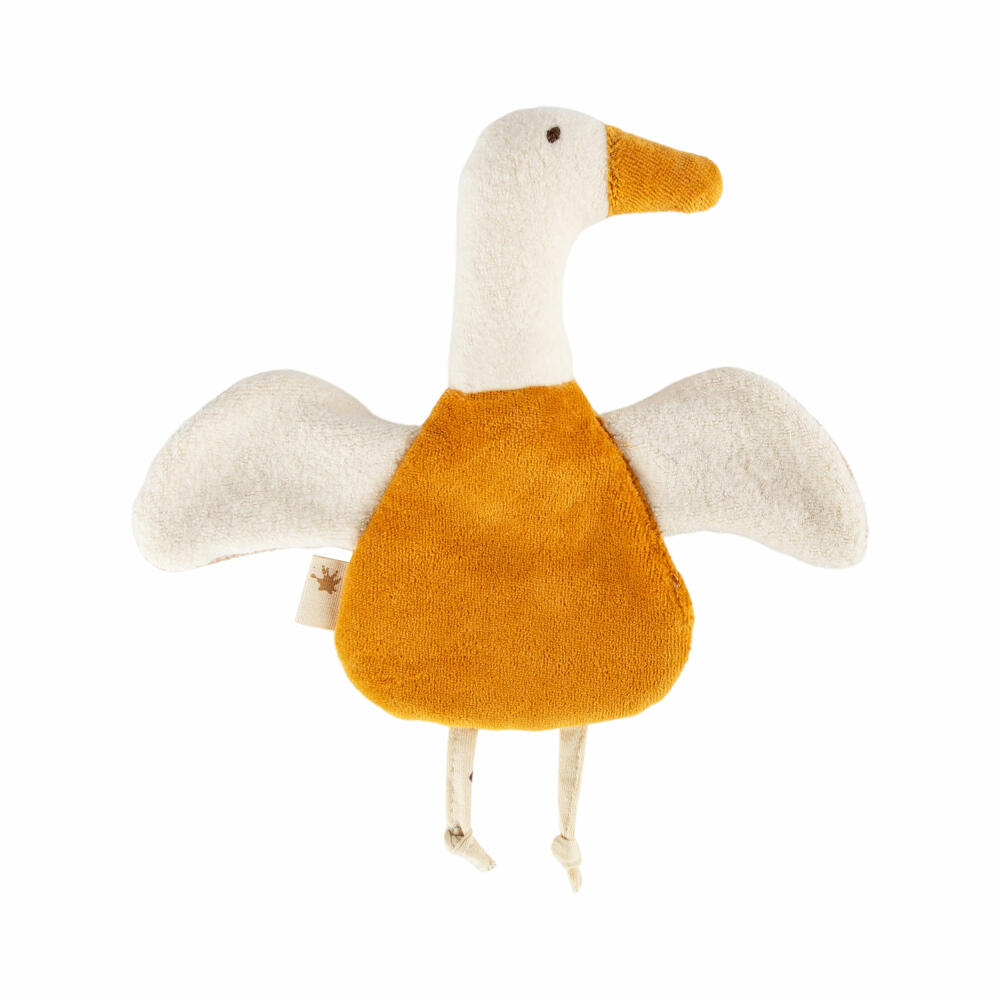 sigikid Greifling Gans sigibaby, Greifspielzeug, Babyspielzeug, Spielzeug, Baby, Baumwolle, Cremeweiß, 39980
