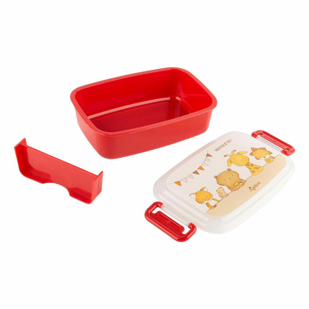 sigikid Mister O Lui Mini Brotzeitbox, Brotdose, Lunchbox, Kinder, Kunststoff, 9 x 17.5 cm, 52926