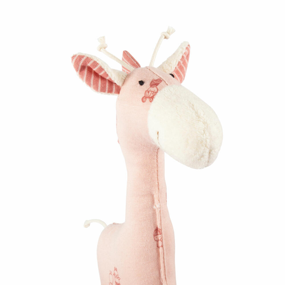 sigikid Giraffe rosa sigibaby, Greifling, Greifspielzeug, Babyspielzeug, Spielzeug, Baby, Baumwolle, 39978