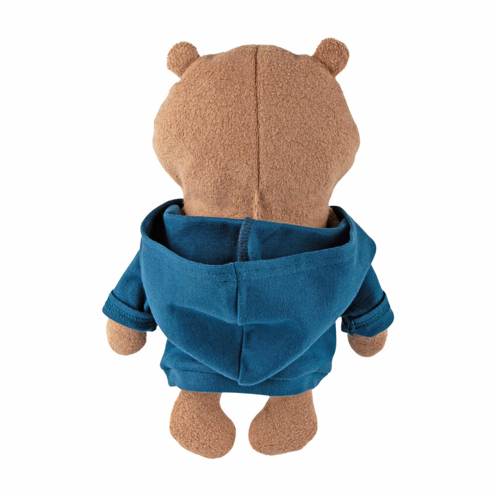 sigikid Mister O Lui Mister O Lui, blauer Hoodie, Kuscheltier, Plüschtier, Stofftier, Baumwolle / Polyester, 52933