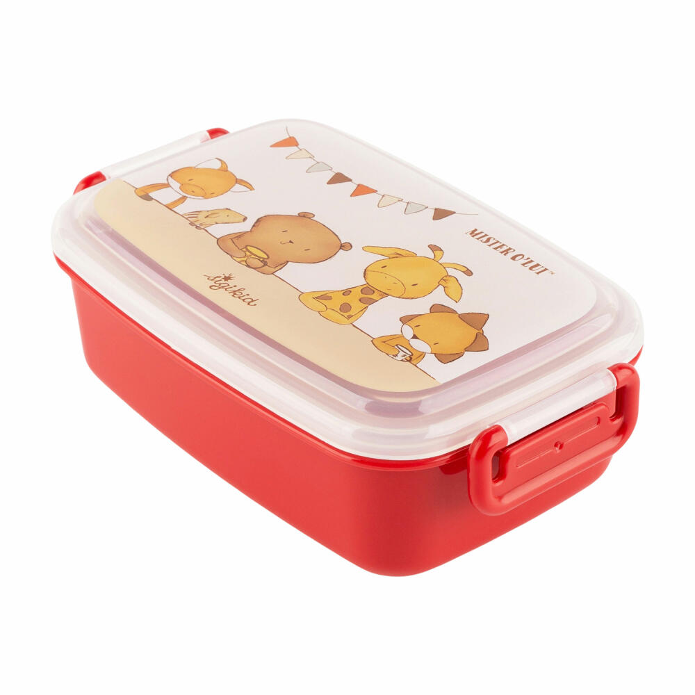 sigikid Mister O Lui Mini Brotzeitbox, Brotdose, Lunchbox, Kinder, Kunststoff, 9 x 17.5 cm, 52926