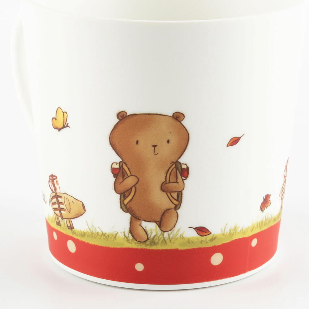 sigikid Mister O Lui Campingtasse rot, Tasse, Becher, Henkeltasse, Kinder, rPET, 250 ml, 52918