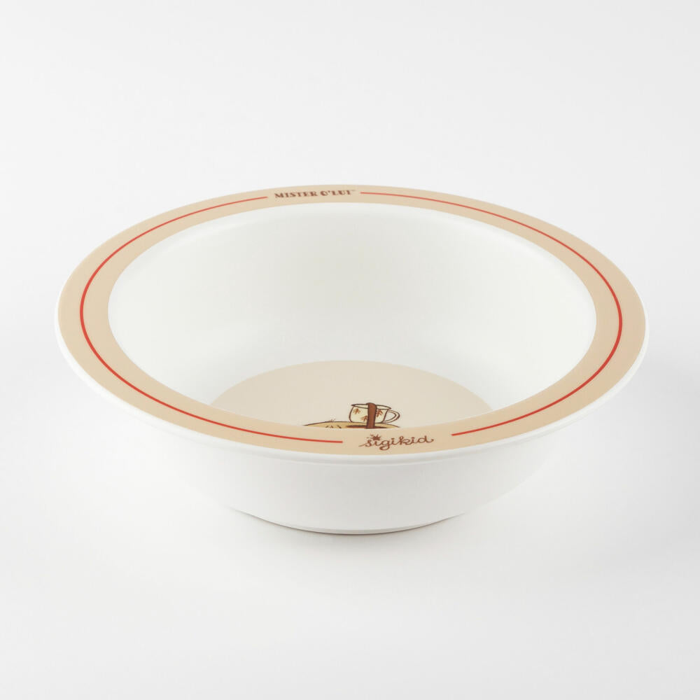 sigikid Mister O Lui Schüssel beige, Schale, Müslischale, Kinderschüssel, Kinder, rPET, Ø 15.5 cm, 52922