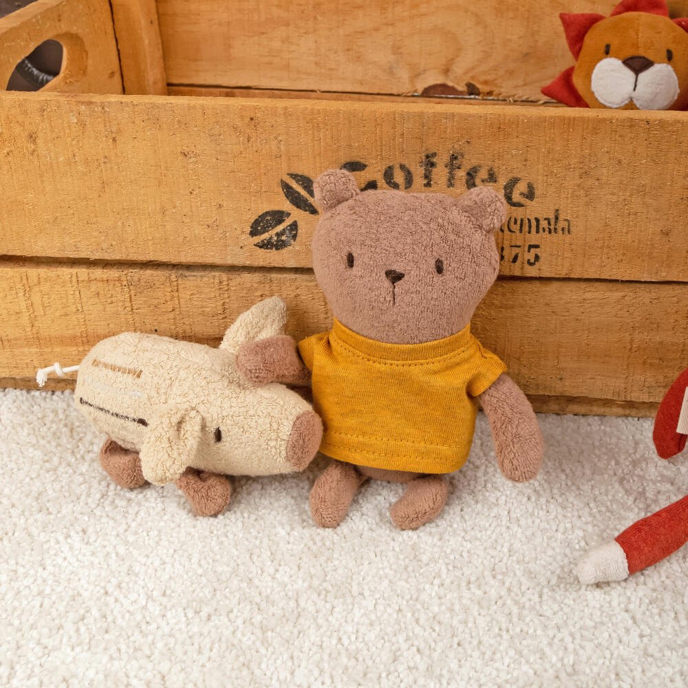 sigikid Mister O Lui Mini Streifenschwein Rupert, Kuscheltier, Plüschtier, Stofftier, Baumwolle / Polyester, 52907