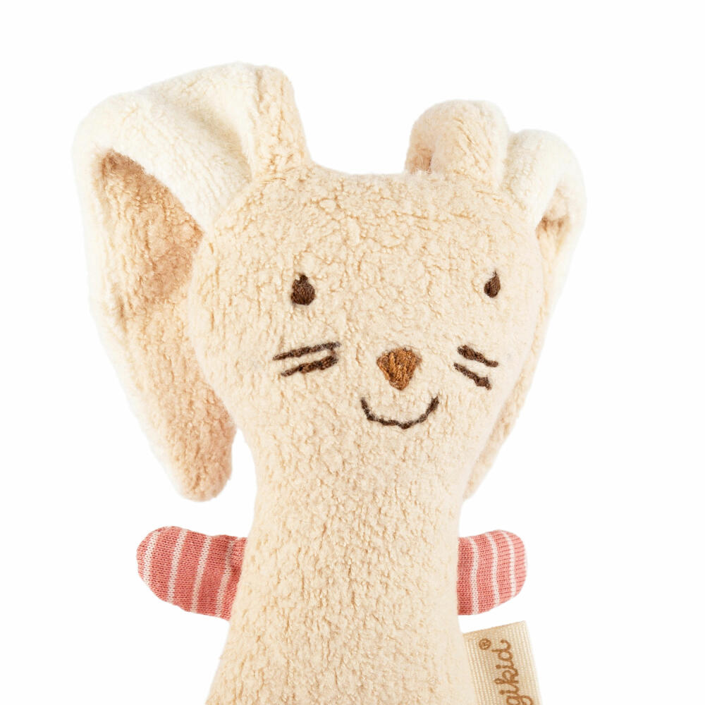 sigikid Greifling Hase sigibaby, Greifspielzeug, Babyspielzeug, Spielzeug, Baby, Baumwolle, Beige / Rosa, 39986