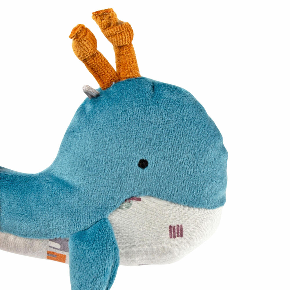 sigikid Greifling Wal sigibaby, Greifspielzeug, Babyspielzeug, Spielzeug, Baby, Baumwolle, Blau, 39983