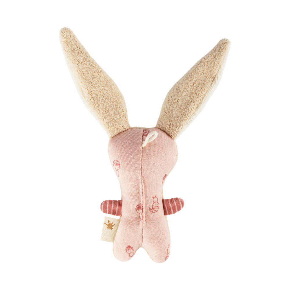 sigikid Greifling Hase sigibaby, Greifspielzeug, Babyspielzeug, Spielzeug, Baby, Baumwolle, Beige / Rosa, 39986