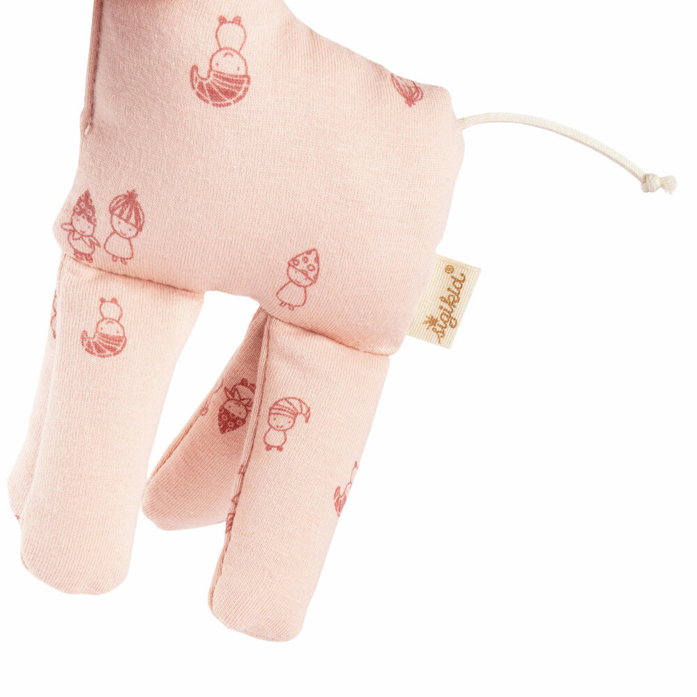 sigikid Giraffe rosa sigibaby, Greifling, Greifspielzeug, Babyspielzeug, Spielzeug, Baby, Baumwolle, 39978