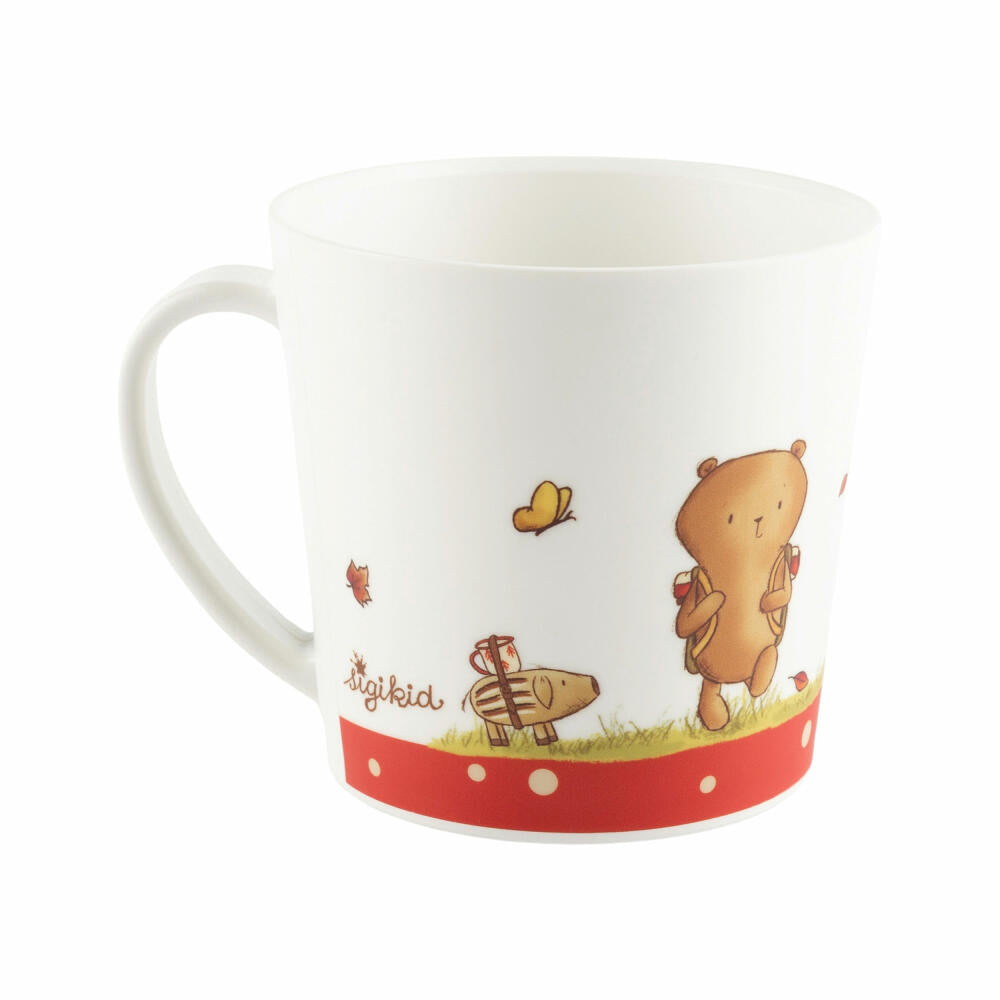 sigikid Mister O Lui Campingtasse rot, Tasse, Becher, Henkeltasse, Kinder, rPET, 250 ml, 52918