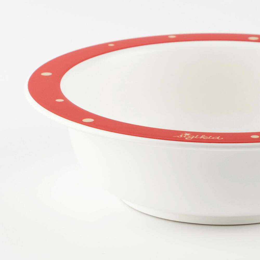 sigikid Mister O Lui Schüssel rot, Schale, Müslischale, Kinderschüssel, Kinder, rPET, Ø 15.5 cm, 52917