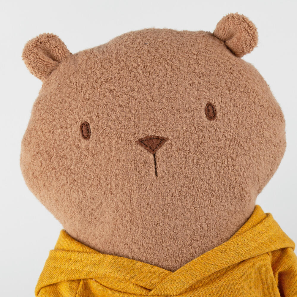 sigikid Mister O Lui Mister O Lui, gelber Hoodie, Kuscheltier, Plüschtier, Stofftier, Baumwolle / Polyester, 52903