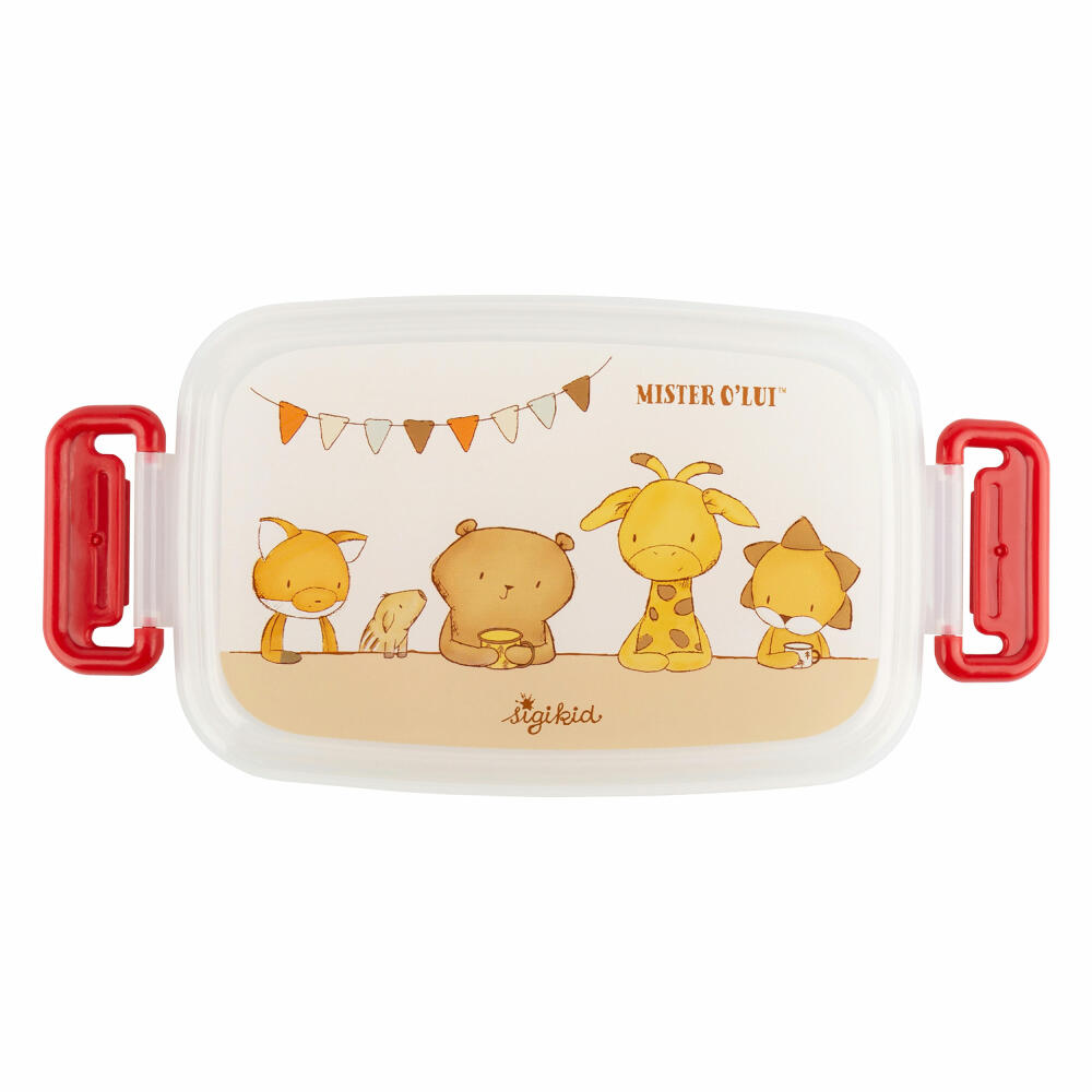 sigikid Mister O Lui Mini Brotzeitbox, Brotdose, Lunchbox, Kinder, Kunststoff, 9 x 17.5 cm, 52926