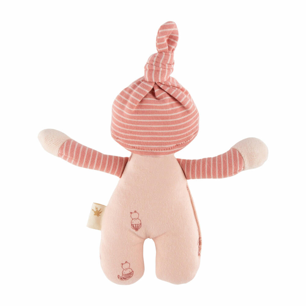 sigikid Püppchen sigibaby, Rassel, Puppe, Rasselpüppchen, Spielzeug, Baby, Baumwolle, Rosa, 39984