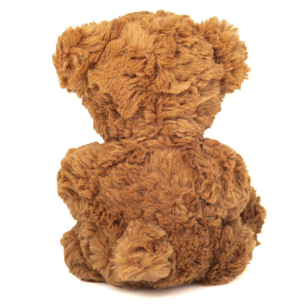 Teddy Hermann Teddy mit Herz, Kuscheltier, Stofftier, Plüschtier, braun, 20 cm, 913306