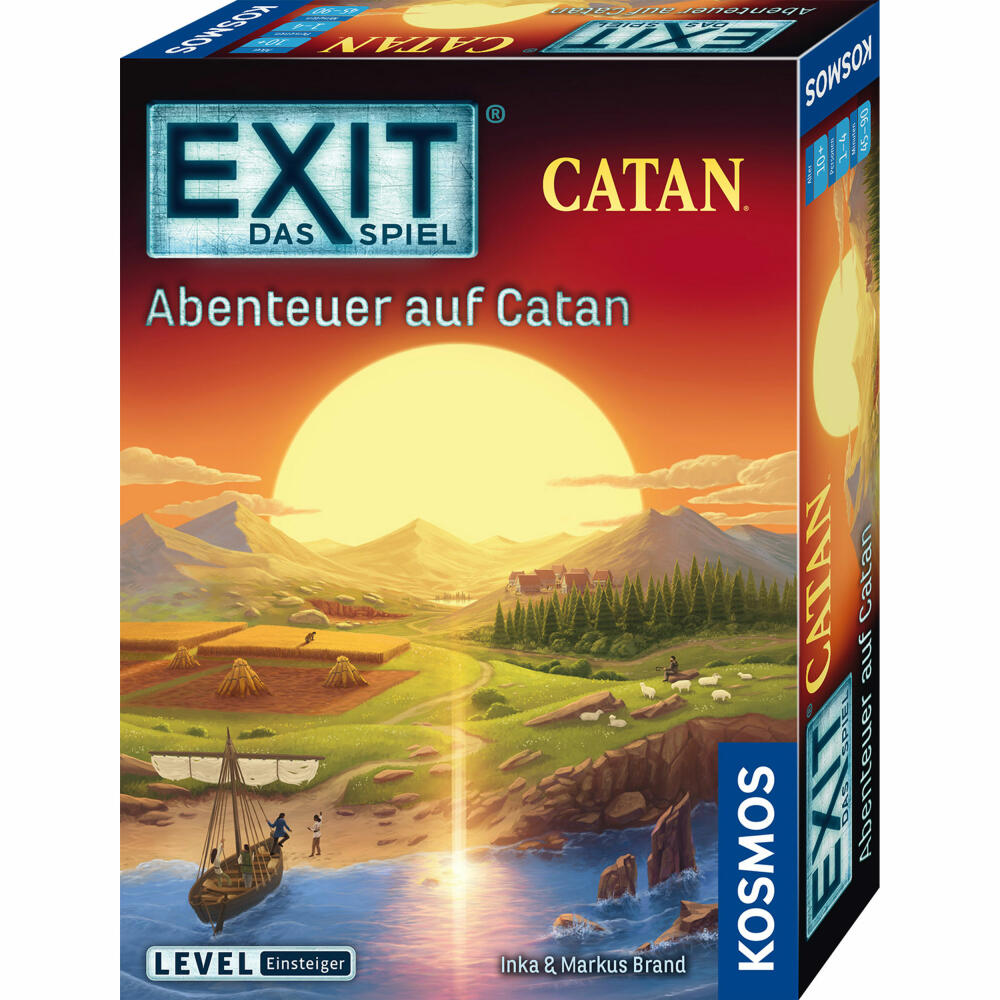 KOSMOS EXIT Das Spiel Abenteuer auf Catan, Escape Room Spiel, Abenteuerspiel, Level Einsteiger, 684983