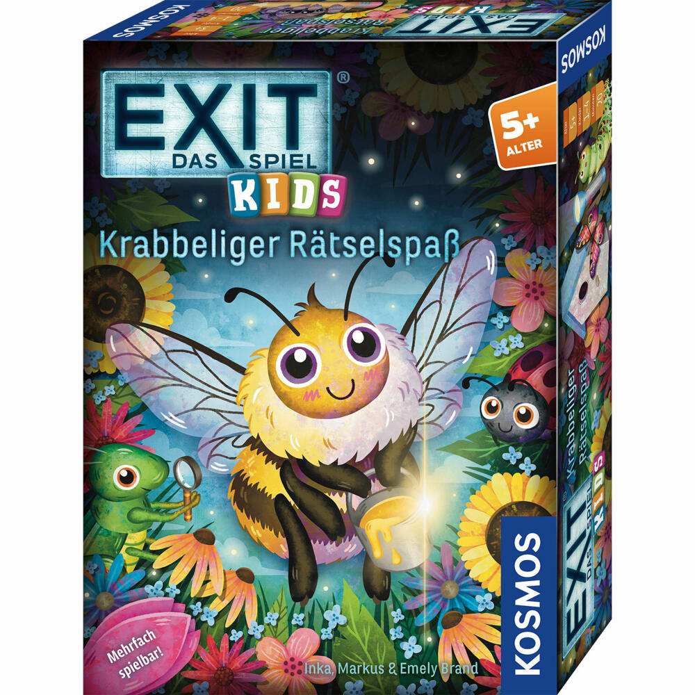 KOSMOS EXIT Kids Krabbeliger Rätselspaß, Familienspiel, Rätselspiel, Kinderspiel, ab 5 Jahren, 684792