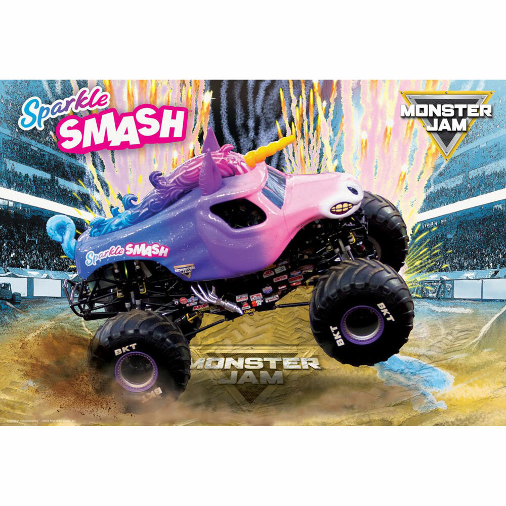 Eurographics Puzzle mit Lunch Bag Monster Jam - Sparkle Smash, 100 Teile, 9100-5947