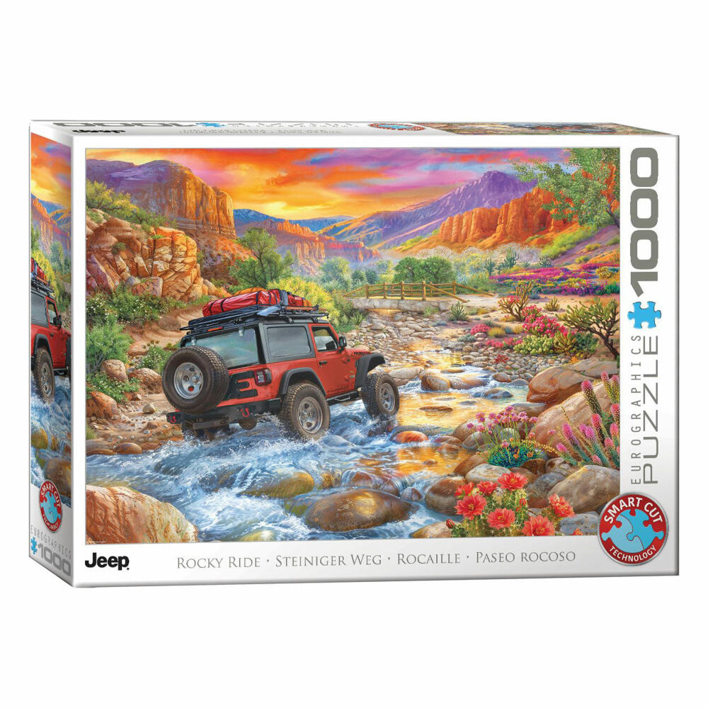 Eurographics Puzzle Steiniger Weg, Jeep - Chris Bigelow, 1000 Teile, 6000-5998