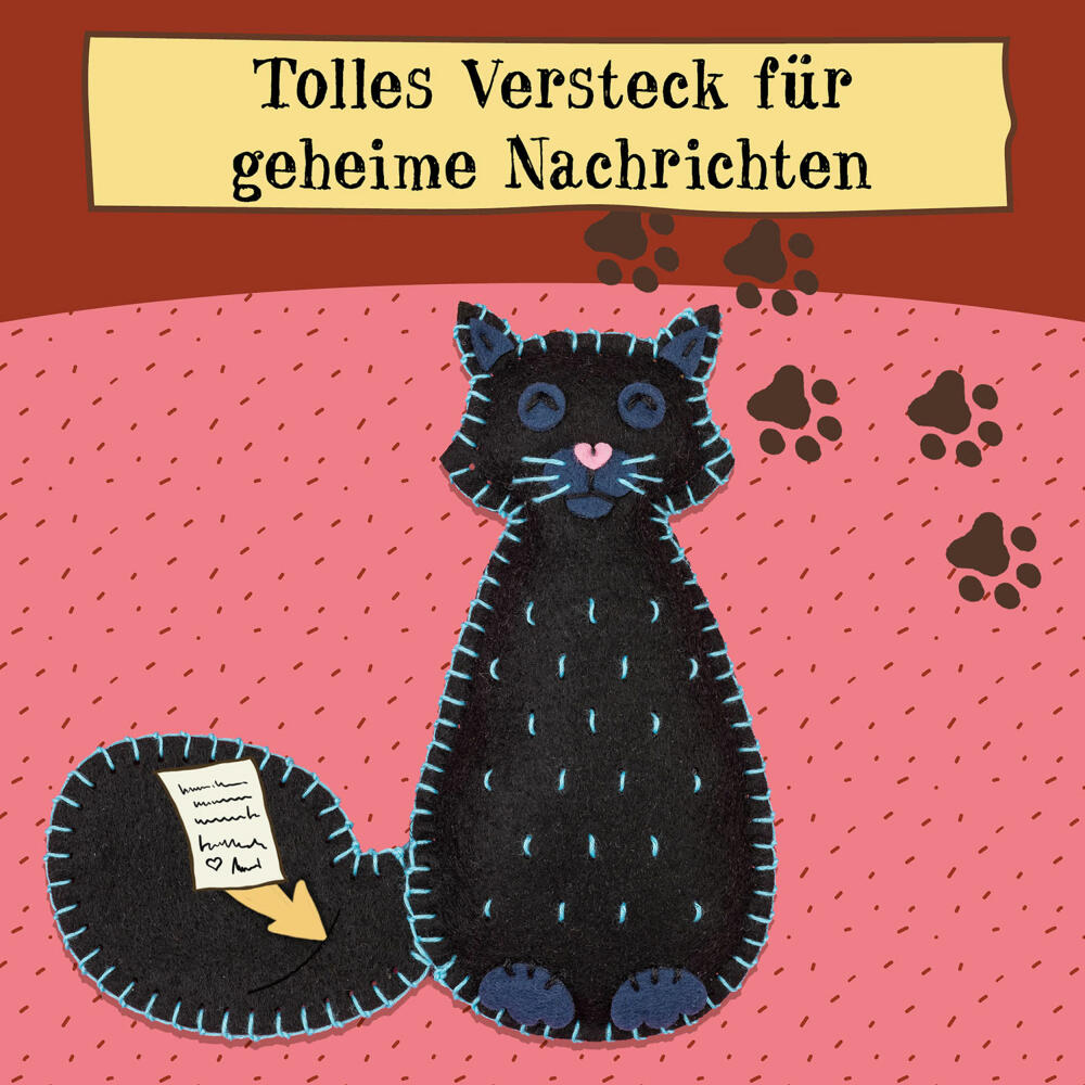 KOSMOS AllesKönnerKiste Die Schule der magischen Tiere Nähspaß mit Karajan, Nähen, Nähset, ab 8 Jahren , 605681
