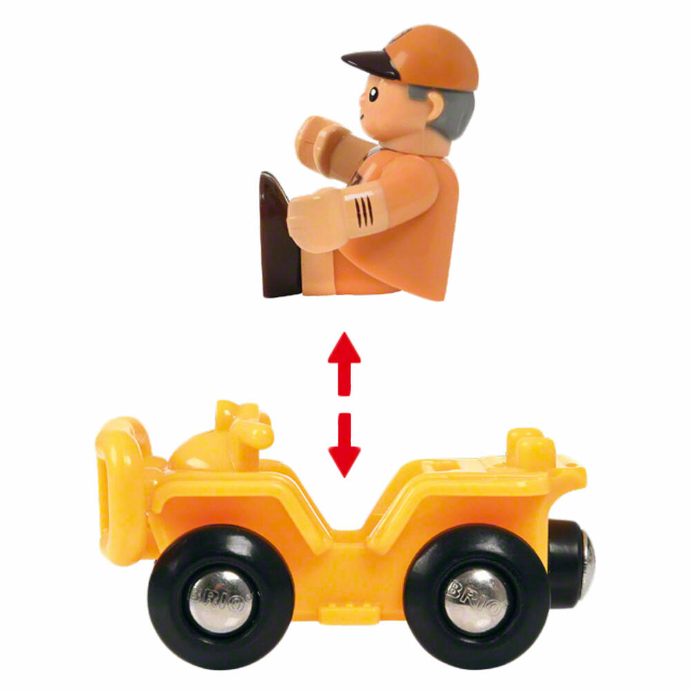 BRIO Spielpäckchen Safari, 4-tlg., Geländefahrzeug, Auto, Kinderspielzeug, Spielzeug, 33865