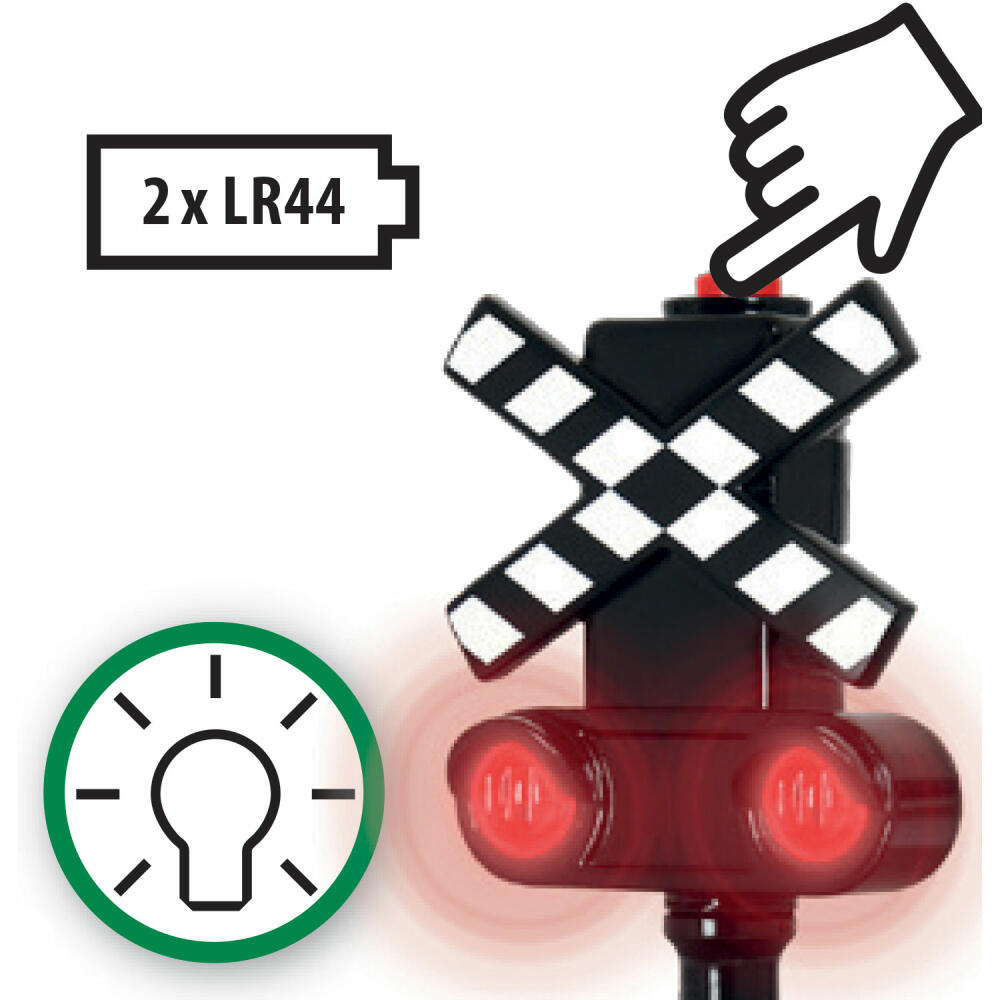BRIO Blinkendes Bahnsignal, Bahn Signal, Holzeisenbahn Zubehör, Spielzeug, 33862