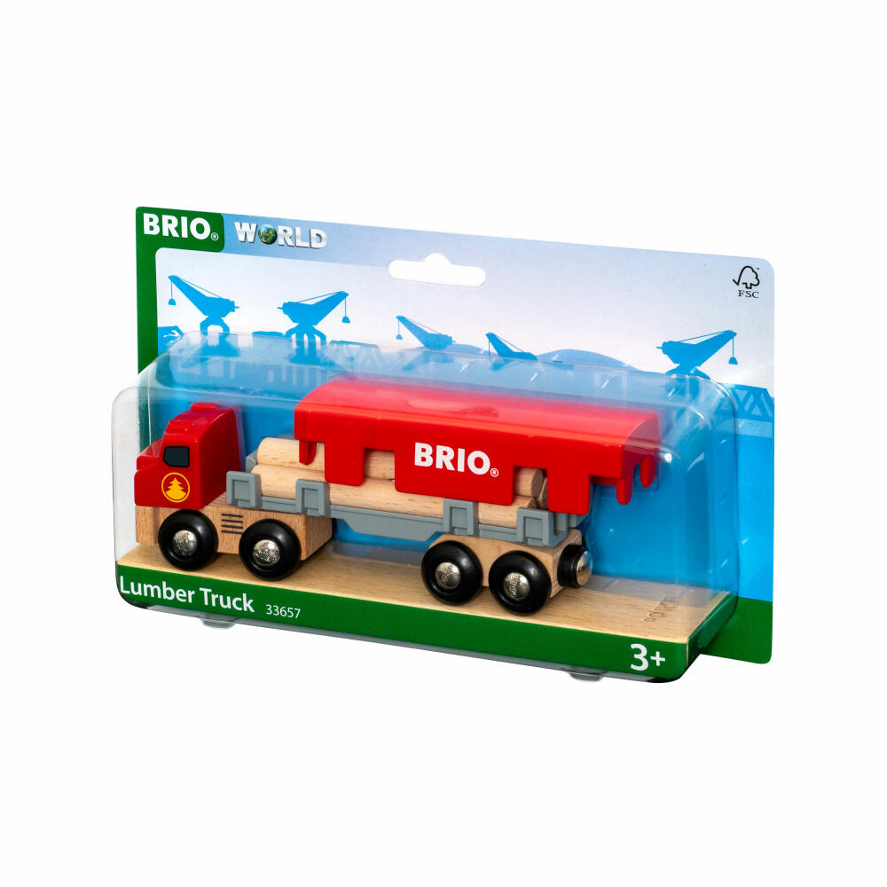 Brio wooden transporter with magnetic load, transporter, accessories for wooden railway, wooden toys, wooden toys, 33657