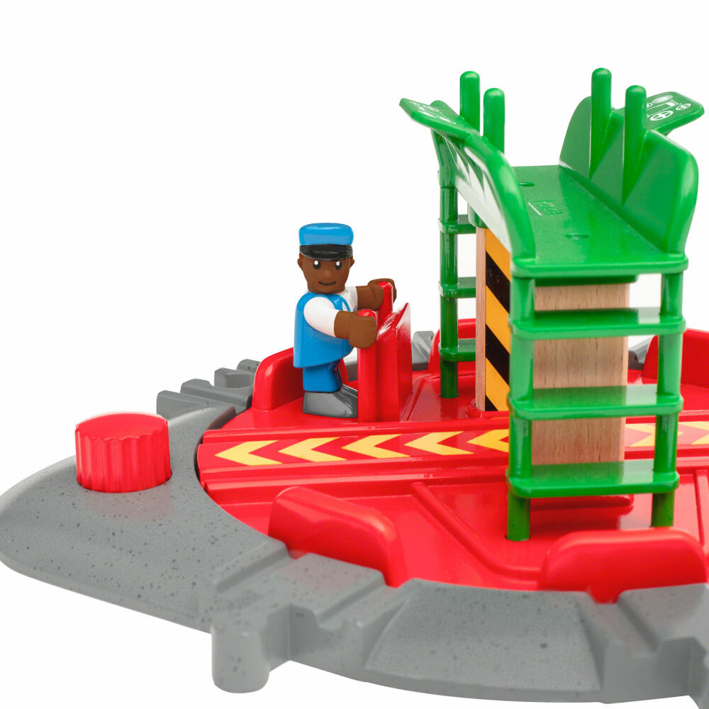 Brio Locomotive Turntable with Control Bridge, Wooden Railway, Railway Accessories, Wooden Toys, Toys, 33476
