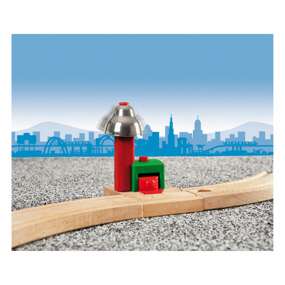 BRIO Magnetisches Glockensignal, Zubehör für die Holzeisenbahn, Eisenbahn, Holzspielzeug, Holz Spielzeug, 33754