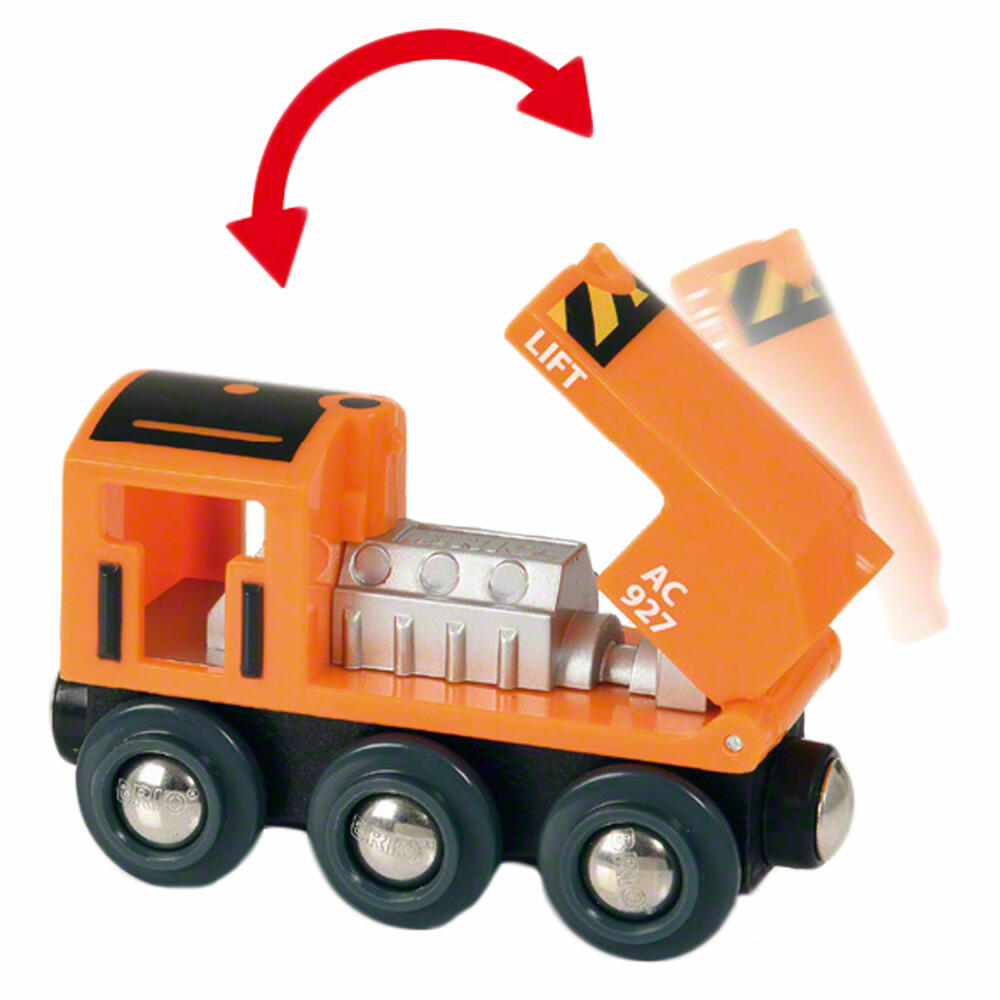BRIO Starterset Güterzug mit Kran, 19-tlg., Holzeisenbahn, Holz Eisenbahn, Holzspielzeug, Spielzeug, 33878