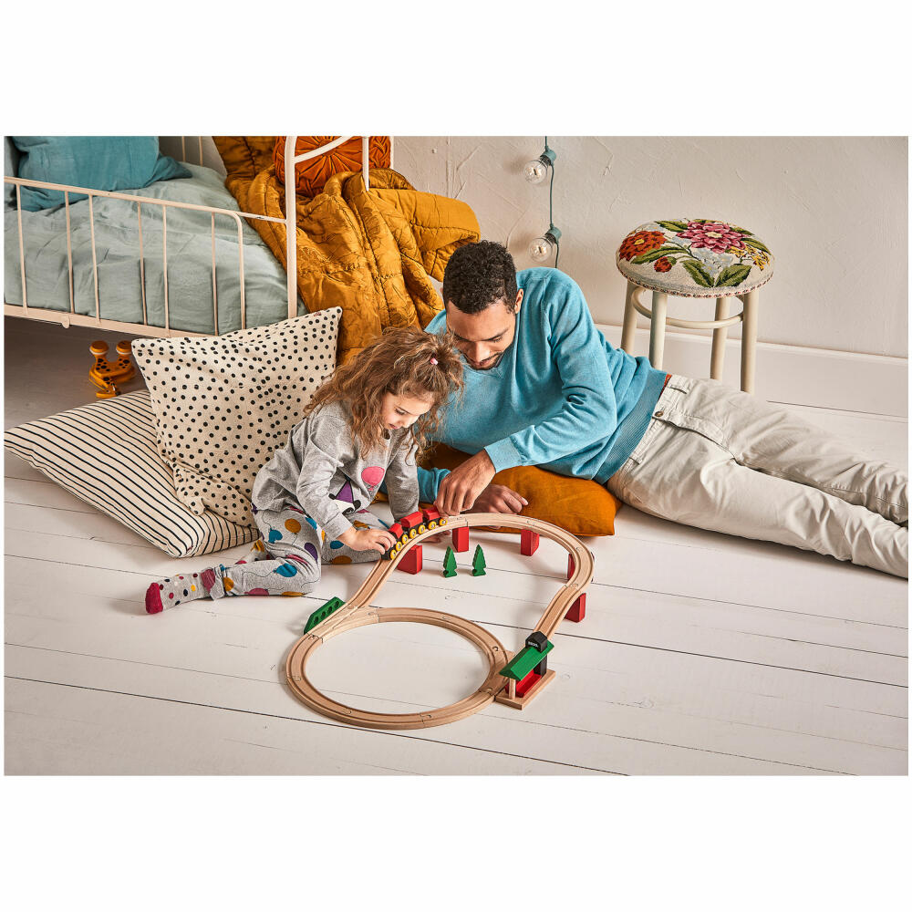BRIO Classic Deluxe-Set, Holzeisenbahn, Eisenbahn, Holzspielzeug, Holz Spielzeug, 33424