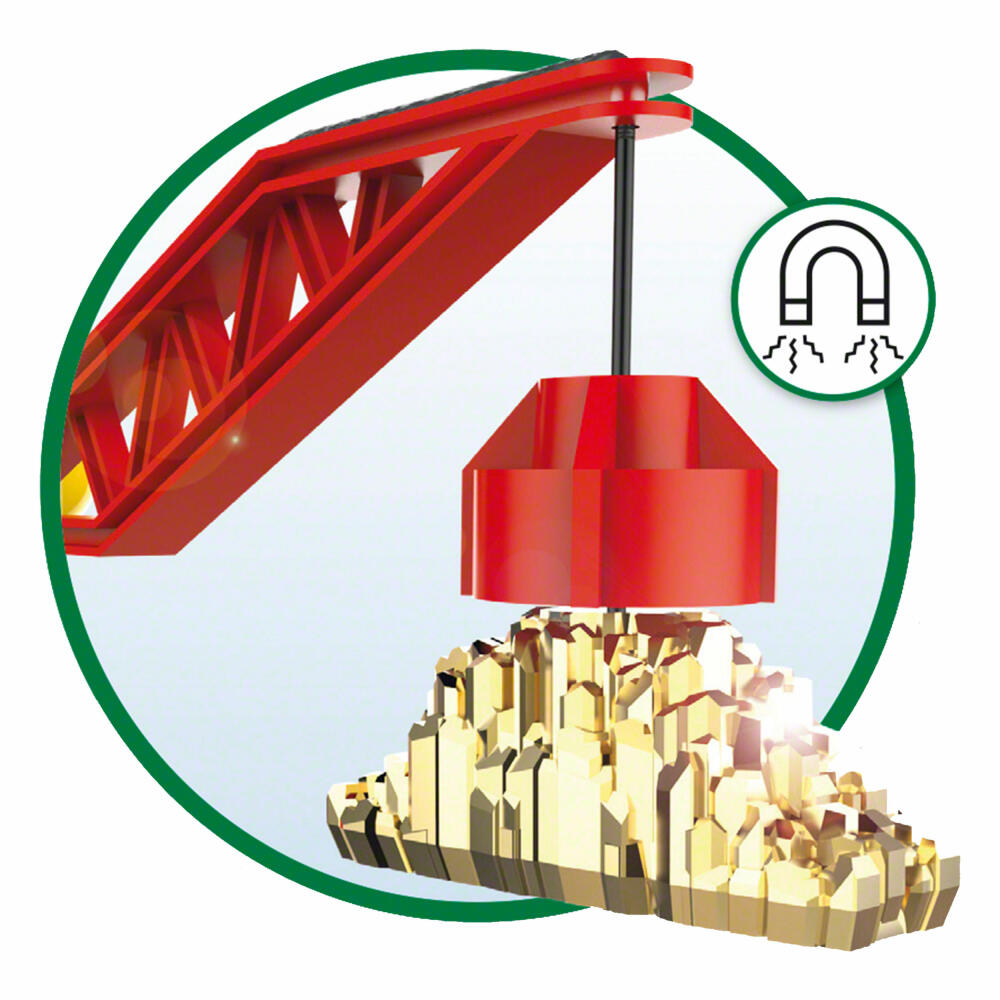 Brio Große Goldmine mit Sound-Tunnel, 7-tlg., Bergmine, Holzspielzeug, Spielzeug, 33889