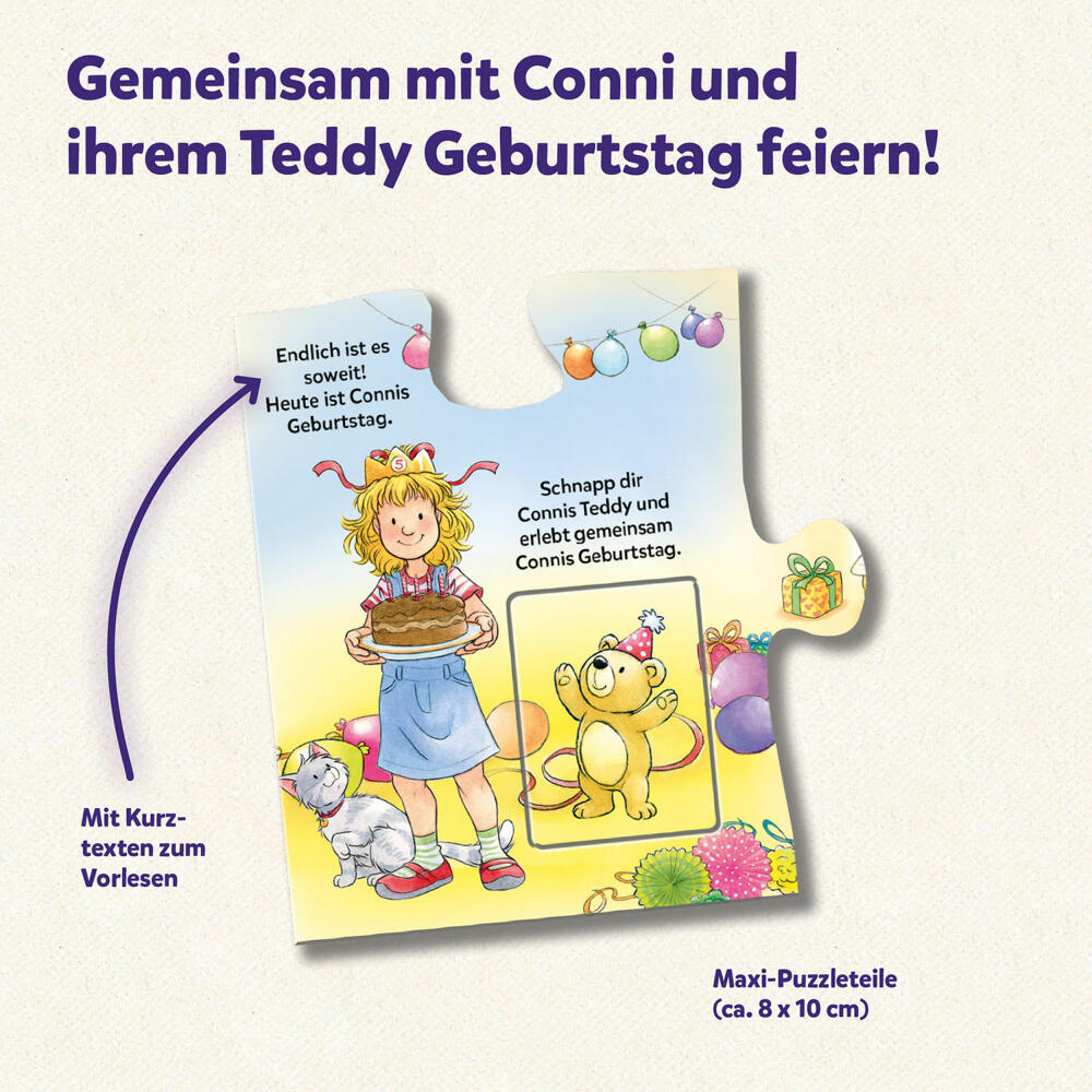 KOSMOS My first story puzzle Conni has a birthday, puzzle game, story, short story, children's game, 683481