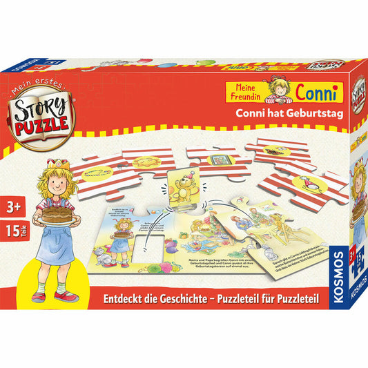 KOSMOS My first story puzzle Conni has a birthday, puzzle game, story, short story, children's game, 683481