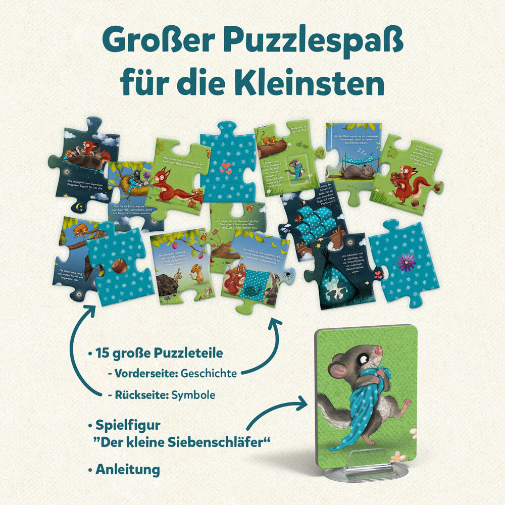 KOSMOS My first story puzzle The little dormouse, puzzle game, story, short story, children's game, 683573