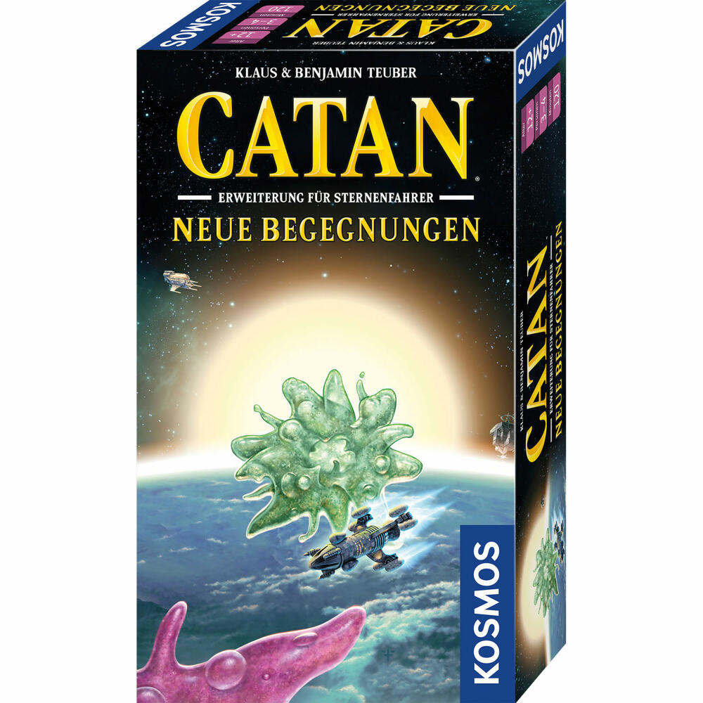 KOSMOS CATAN - Sternenfahrer Neue Begenungen, Erweiterung, Ergänzung, Strategiespiel, 683535