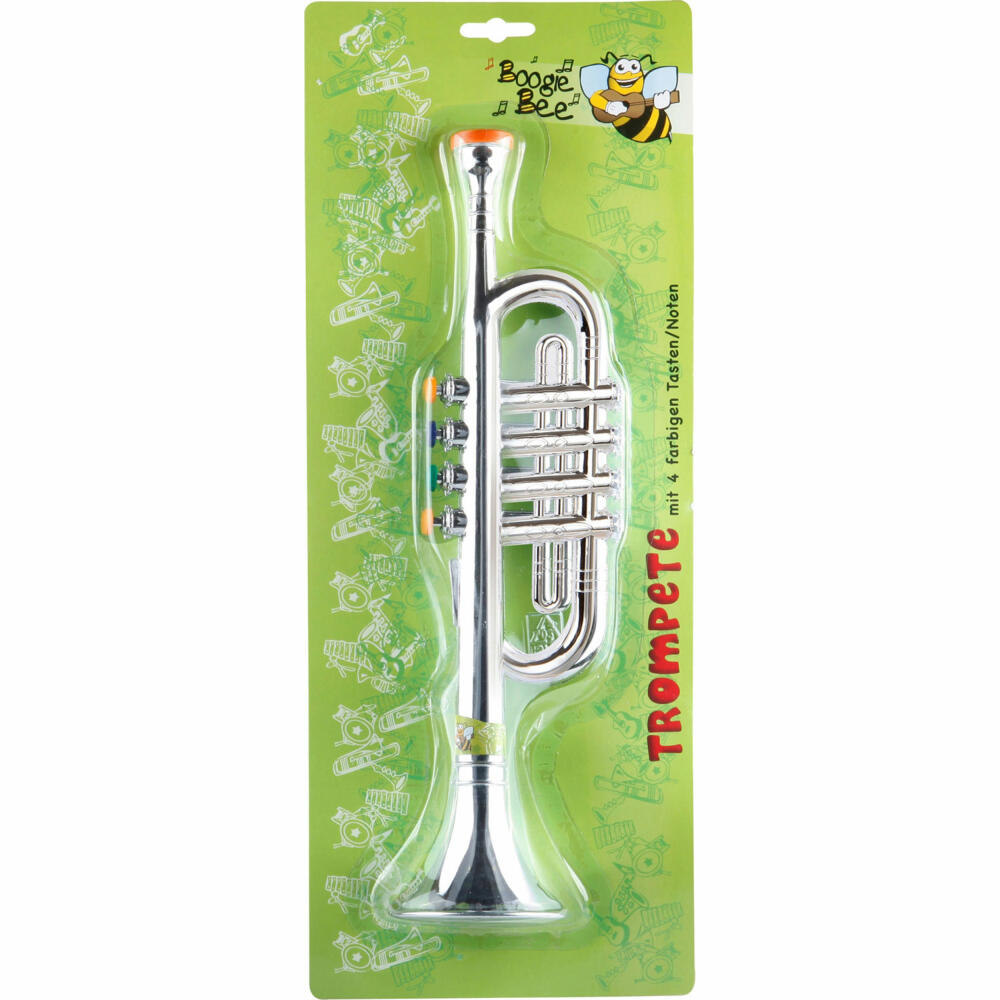Boogie Bee Boogie Bee trumpet silver, 4 keys, 38 cm