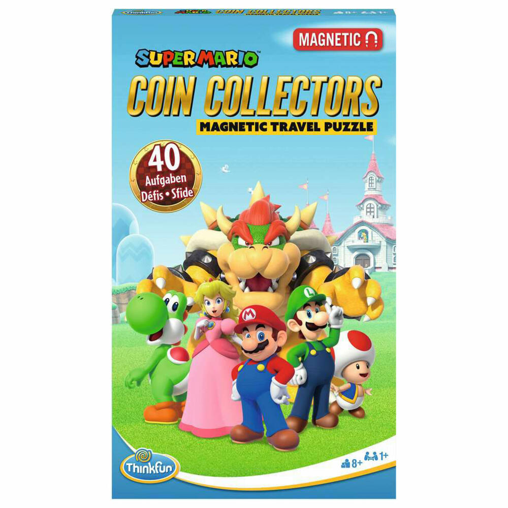 Ravensburger ThinkFun Super Mario Coin Collectors, logic game, thinking game, puzzle game, 1 player, ages 8 and up, 76547