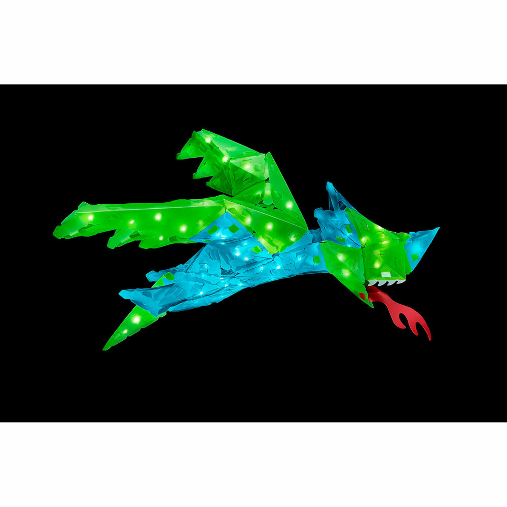 KOSMOS Creatto Drache, Bastelset, 3D-Puzzle, Nachtlicht, Leuchtfigur, Dekoration, Puzzle, 03523