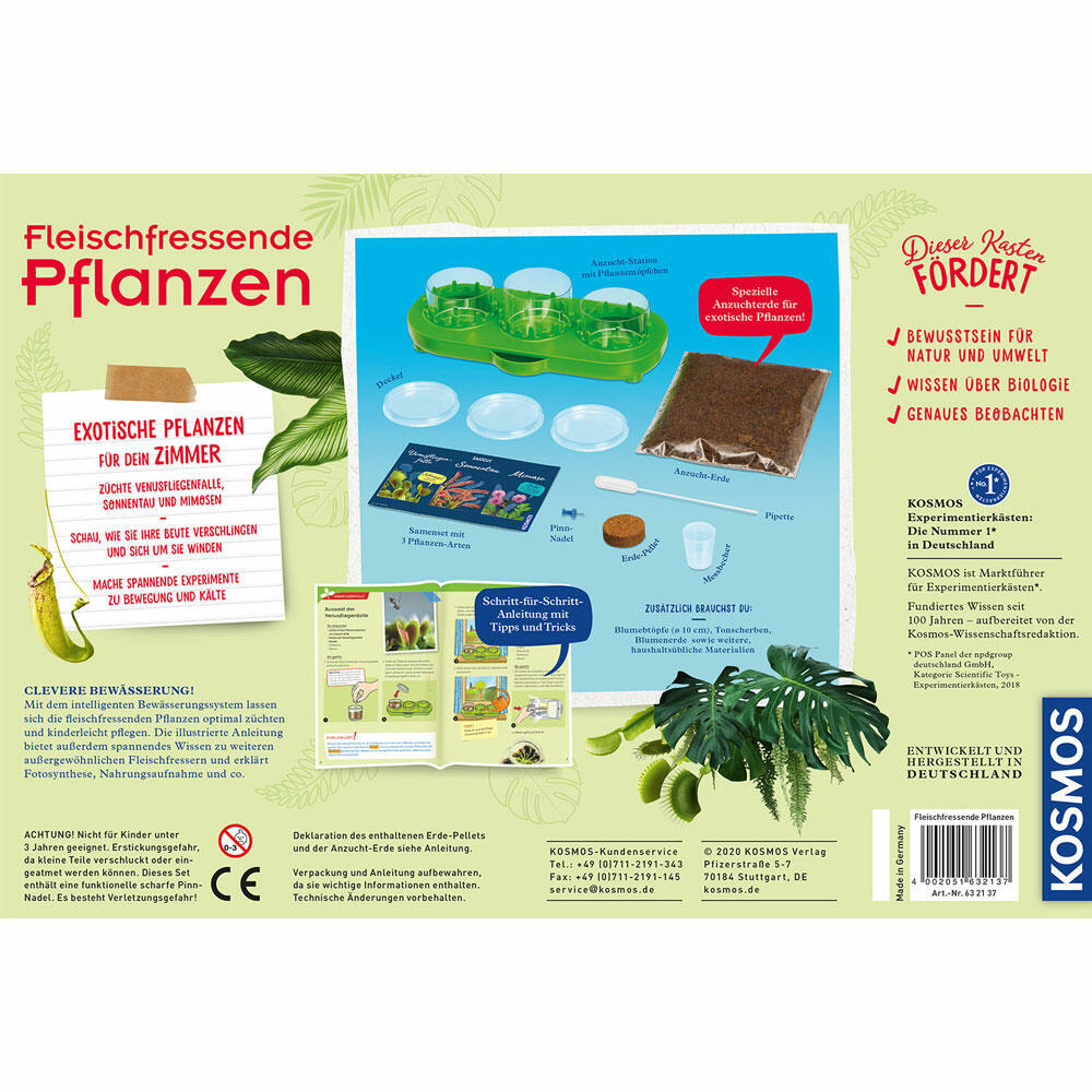 KOSMOS Fleischfressende Pflanzen, Garten, Anpflanzen, Spielen, Bauen, Entdecken, ab 8 Jahre, 632137