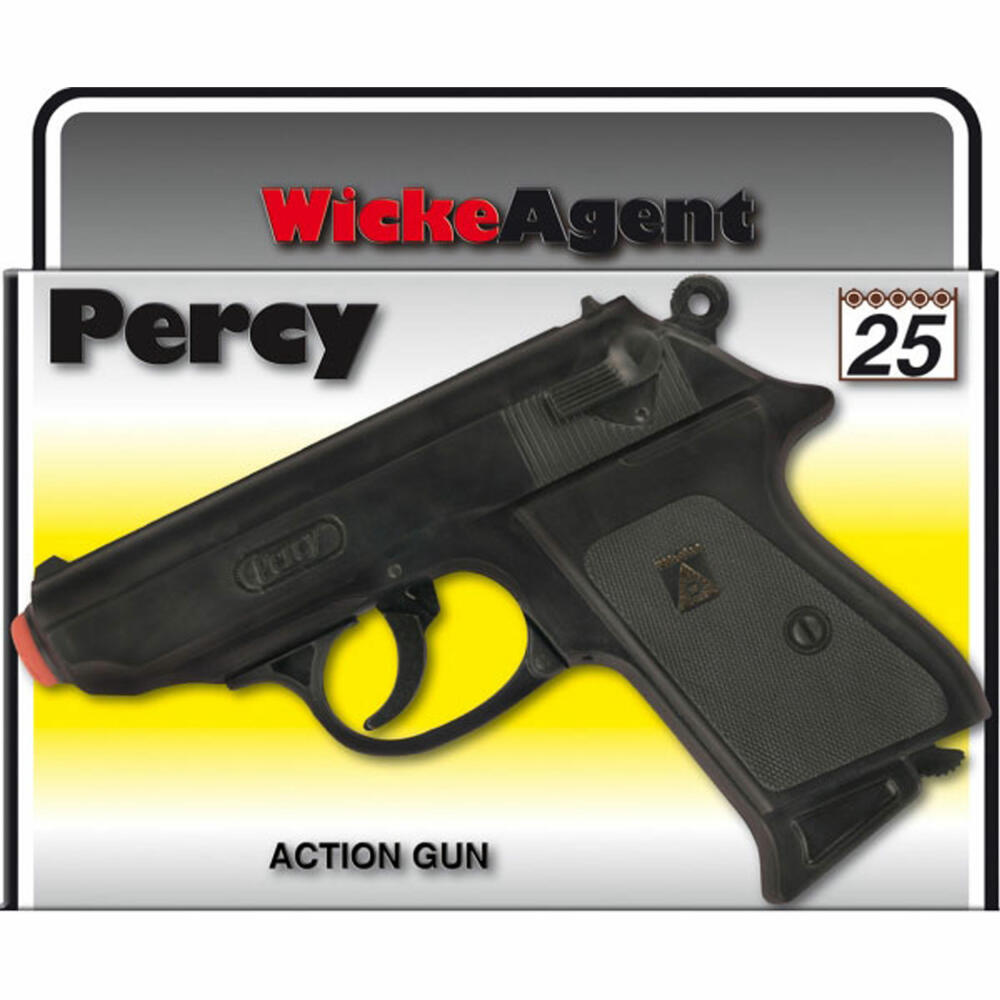 Sohni-Wicke 25er Agentenrevolver Percy ca. 15,8 cm, Box